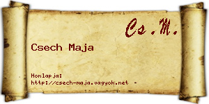 Csech Maja névjegykártya